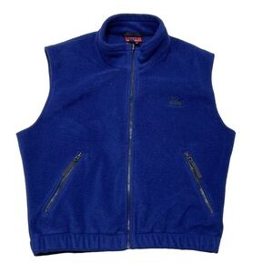 Helly Hansen Fleece Vest Blue Pockets Size Small